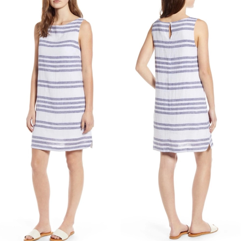 BEACHLUNCHLOUNGE ‘Alina’ Striped Linen Dress